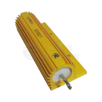 100W4R LED Load Resistor Aluminium Bertempat Gulungan kawat dengan Chassis Mount
