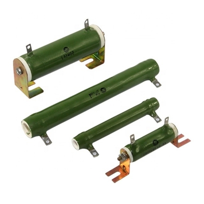 Daya Tinggi 300W 100RJ Wirewound Power Resistor Tabung Keramik Enamel