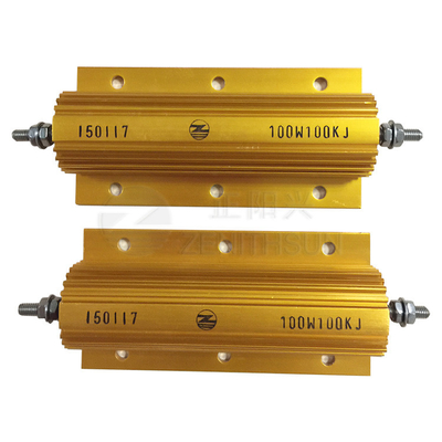 100W Kekuatan tinggi Resistor Metal Clad Gulungan kawat Pengereman Dinamis