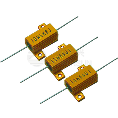 Daya Tinggi 10w Resistor Beban Aluminium Bertempat Gulungan kawat Precharge