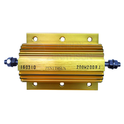 200W Aluminium Housed Gulungan kawat Led Load Resistors Untuk Biaya Kapasitor