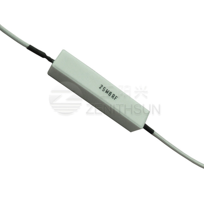 Resistor Semen Keramik 25W Daya Terbungkus Resistor Tidak Mudah Terbakar Dengan Lonjakan Tinggi