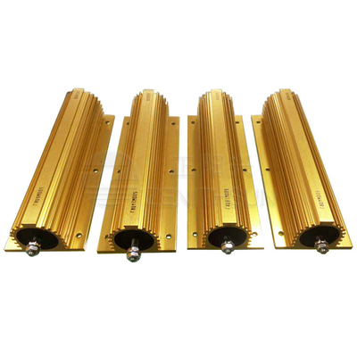 100W4R LED Load Resistor Aluminium Bertempat Gulungan kawat dengan Chassis Mount