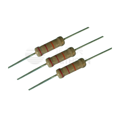 1/8W 5W Resistor Film Tetap Resistor Film Karbon Aksial CF Bebas Timah
