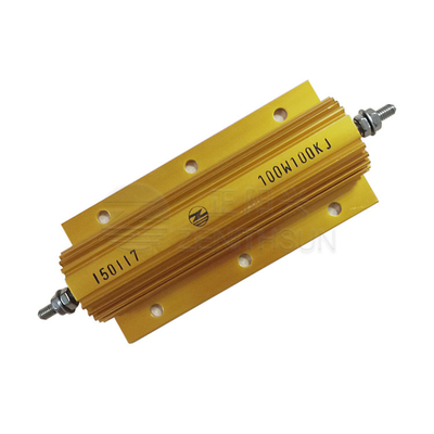 100W Kekuatan tinggi Resistor Metal Clad Gulungan kawat Pengereman Dinamis